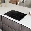 Zwart - Tegels - Steen Inductie beschermer vinyl 3mm klein -sfeer8