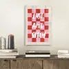 Hot - Spicy - Geruit - Rood plexiglas 5mm klein -sfeer1