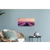 Lavendelveld - Zonsondergang - Paars - Bloemen Muursticker klein -plant