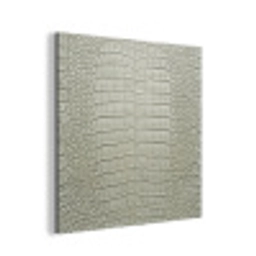 Krokodillenleer - Schubben - Groen aluminium wit klein -3d