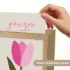 Tulp - Roze - Valentijn - Bloem Light Box met kabel (Wandlamp) klein -USP_websiteprintNL