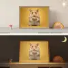 Hamster - Nootje - Geel - Knaagdier Light Box met batterij (Wandlamp kind) middel -sfeer3_kind