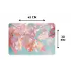 Eikenbladeren - Takken - Roze Placemat vinyl groot -specs