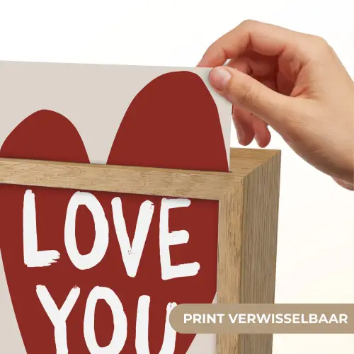 Loveyou - Hart - Rood Light Box met kabel (Wandlamp) klein -USP_websiteprintNL