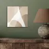 Vloeiende vlakken - Harmonieus - Golvend aluminium wit klein -sfeer2