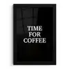 Quotes - Letters - Koffie - Zwart fotolijst zwart zonder passe partout klein -3d
