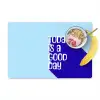 Today is a good day - Blauw - Schaduw Placemat vinyl groot -zzzproduct_Kitchenyeah-website
