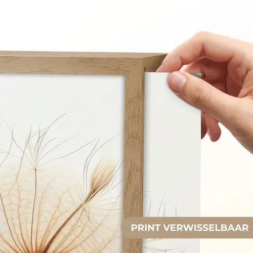 Zonlicht - Paardenbloemen - Natuur - Botanisch Light Box met batterij (Wandlamp) middel -USP_websiteprintNL