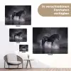 Paard - Magisch - Zwart tuinposter los doek klein -Xsfeer9_DE