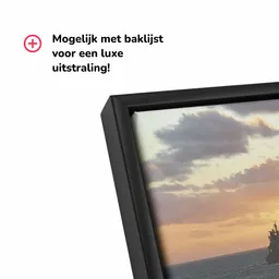 Foto op canvas baklijst