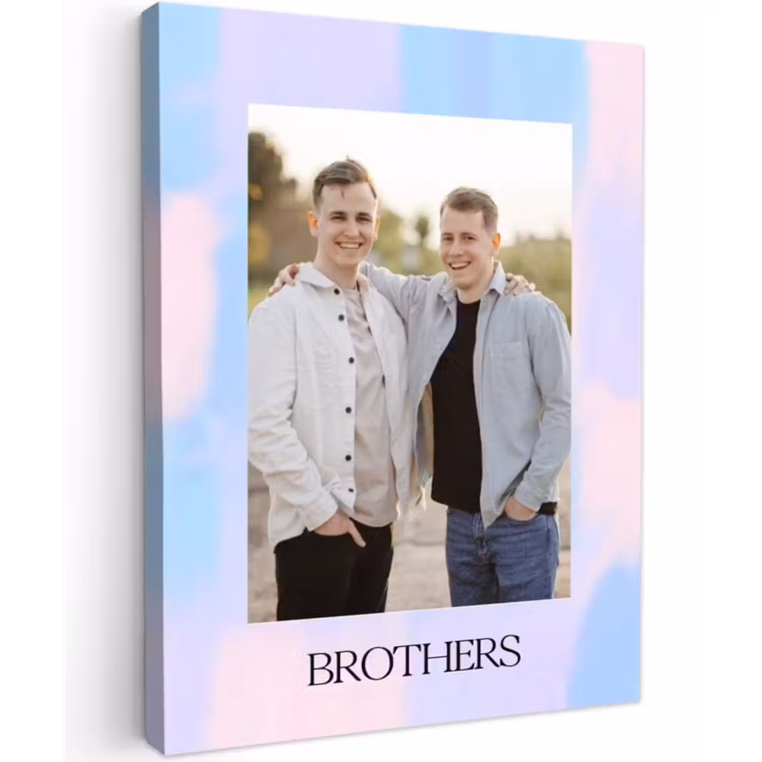 Gepersonaliseerd canvas schilderij - Brothers