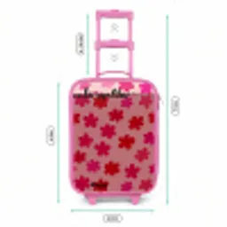 Bloemen - Patroon - Roze Kinderkoffer - Roze klein -productfoto_formaten