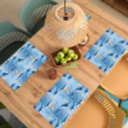 Walvissen - Oceaan - Blauw Placemat vinyl groot 368 -zzsfeer5_Kitchenyeah-website
