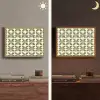 Botanisch - Retro - Groen Light Box met batterij (Wandlamp) middel 907 -sfeer3