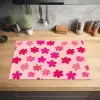 Bloemen - Patroon - Roze Inductie beschermer vinyl 3mm klein -sfeer5