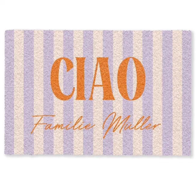 Personalisierbare fußmatte - Ciao
