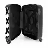 Zwarte kruizen op witte achtergrond NBS - Handbagage koffer - Kinderen Unisex middel -binnenkant