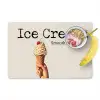 Ice cream - Softijs - Kleurrijk - Kers Placemat vinyl groot -zzzproduct_Kitchenyeah-website