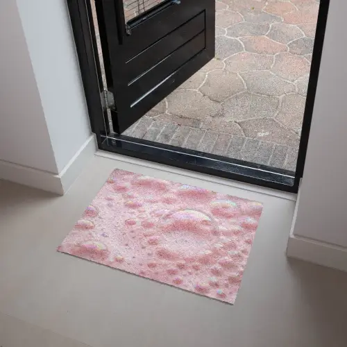 Schuim - Structuur - Roze Deurmat klein -sfeer5