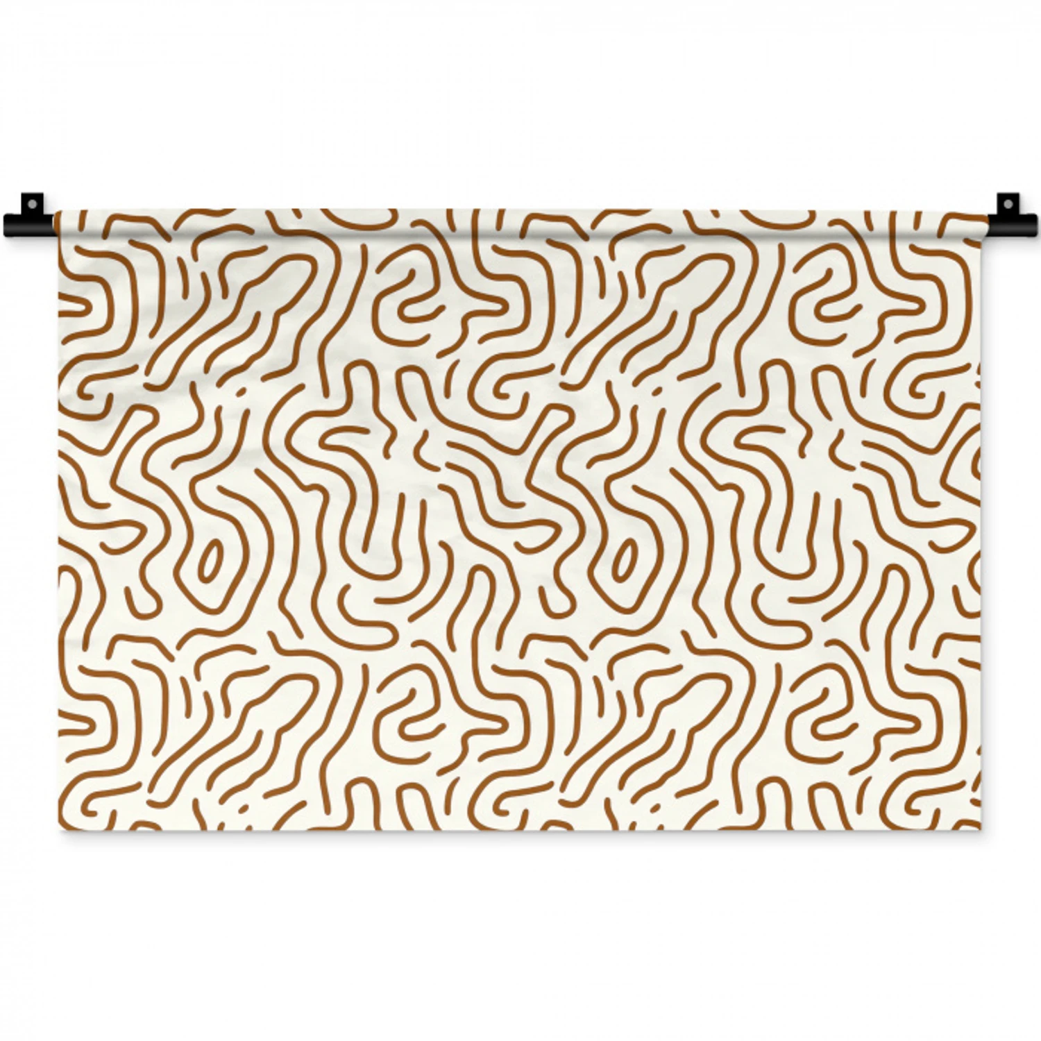 Minimalistisch - Patroon - Terracotta Wandkleed katoen klein 269 -zz3d