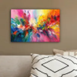 Verf - Kleurrijk - Explosie canvas 2cm klein -sfeer3