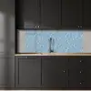 Organisch - Patroon - Blauw keuken achterwand 2 middel 871 -sfeer1