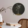 Bloembollen - Wit - Vaas - Minimalistisch Akoestische PET Vilt - Rond klein -sfeer3