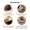 Spat - Abstract - Oranje - Groen Inductie beschermer vinyl 3mm klein 276 -zzzzzzz-td-werking