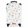 Kreeft met zomer patroon kleurrijk NBS - Handbagage koffer - Kinderen Unisex middel -productfoto_recht