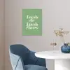 Tekst - Groen - Sierlijk - Letters poster papier klein -sfeer3