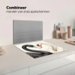 Zwanen - Hartvorm - Dieren Inductie beschermer vinyl 3mm middel -wsfeer7_website