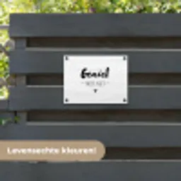 Tekst - Geniet meer niet - Genieten - Quotes tuinposter los doek klein -sfeer3