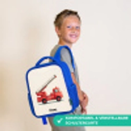 Brandweerwagen - Getekend - Rood Kinderrugzak - Blauw middel -sfeer3_DE