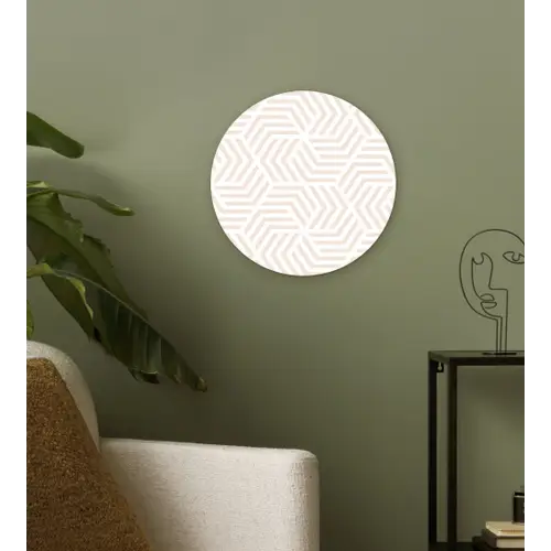 Patroon - Geometrie - Design - Pastel Wandcirkel plexiglas klein 852 -sfeer3