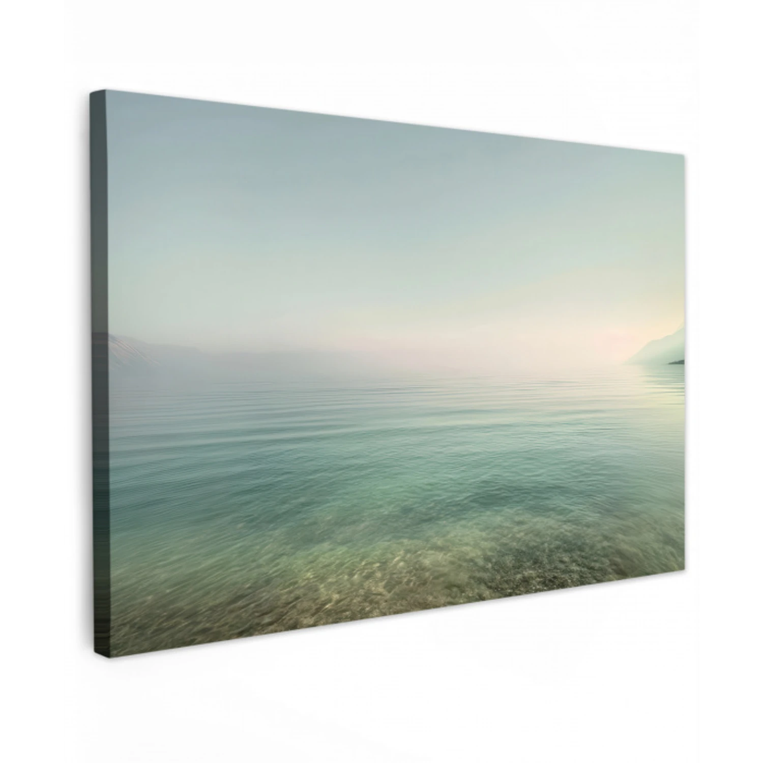 Zee - Horizon - Blauw - Mist canvas 2cm klein -z3d