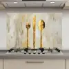 Verf - Goud - Bestek keuken achterwand spatscherm klein -3d_website