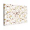 Terrazzo -  Patroon - Wit - Urban Tuinposter op houten frame 2 cm dik klein 845 -3d