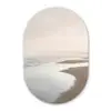 Kustlijn - Strand - Oceaan Wandcirkel Ovaal Forex klein -3d