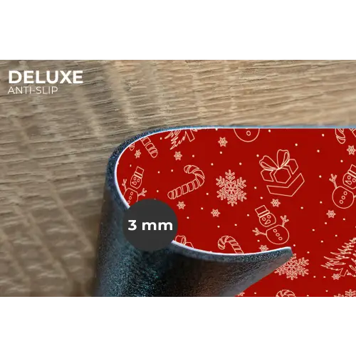 Illustratie - Kerstsymbolen - Rood Placemat vinyl groot 368 -closeup