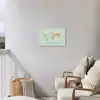 Wereldkaart - Realistisch - Kaart Tuinposter op houten frame 2 cm dik klein -sfeer1