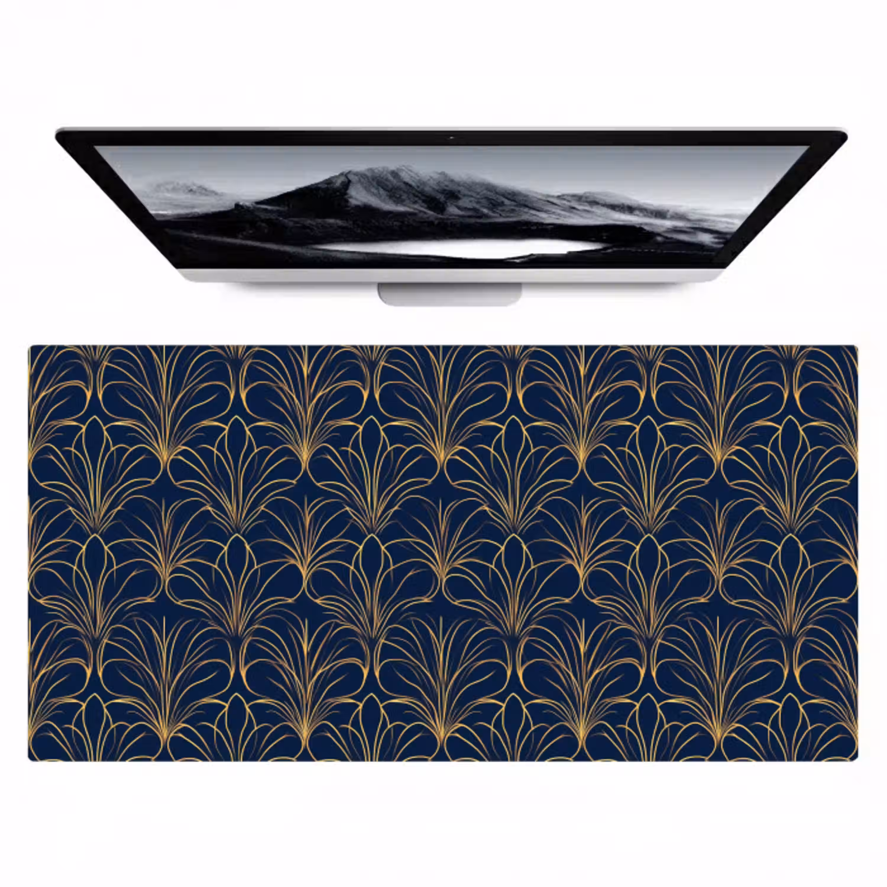 Deco - Waaier - Blauw Muismat XXL klein 681 -zzz3d