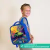 Sportwagen - Explosie - Kleurrijk - Verfstrepen Kinderrugzak - Blauw middel -sfeer3_NL