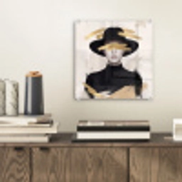Vrouw - Portret - Modern - Goud - Kunst plexiglas 5mm klein -sfeer1