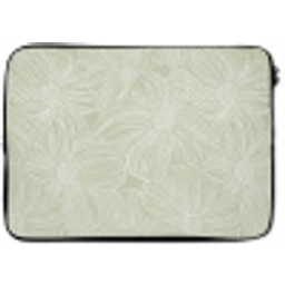 Sereen - Bloemen - Groen laptophoes neopreen klein 279 -zkaufland3dotto