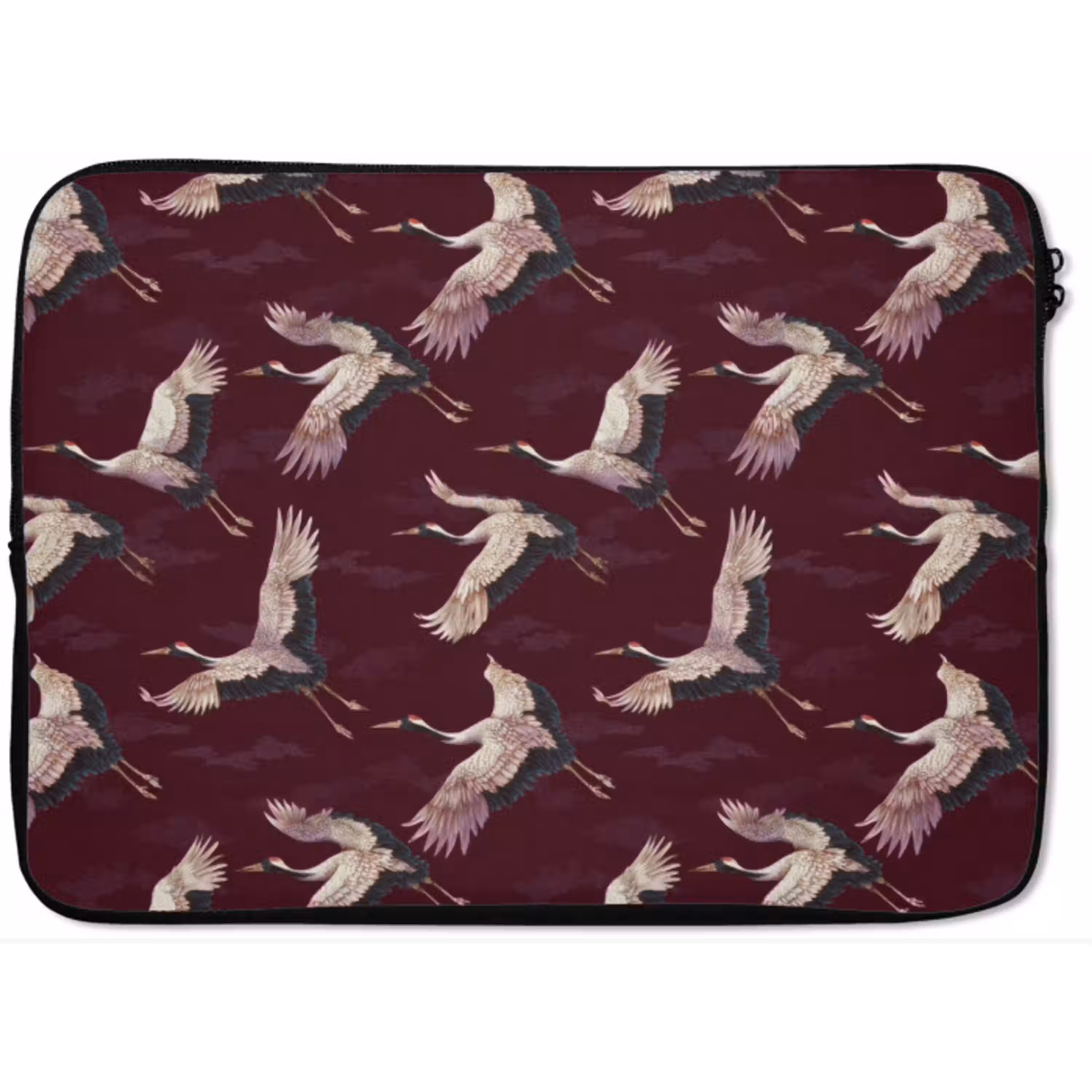 Kraanvogels - Klassiek - Bordeaux laptophoes neopreen klein 279 -zkaufland3dotto