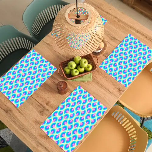 Cirkels - Neon - Bogen Placemat vinyl groot 368 -zzsfeer5_Kitchenyeah-website