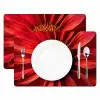 Close up - Bloem- Rood Placemat vinyl groot -zzsfeer2_Kitchenyeah-website