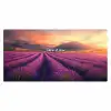 Lavendelveld - Quote - Zonsondergang Muismat XXL klein -3d_leeg