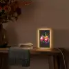 Kersen - Fruit - Graffiti - Verf - Abstract - Modern - Kleurrijk Light Box met kabel (Tafellamp) klein -sfeer4