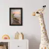 Doorkijk - Uitzicht - Meer - Landschap fotolijst zwart zonder passe partout klein -usfeer4_kinderkamer